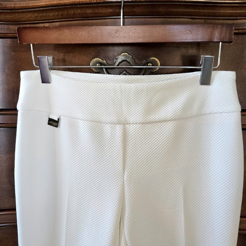Lisettel Montreal Pullon ankle pants, White, 2 - Picture 4 of 14